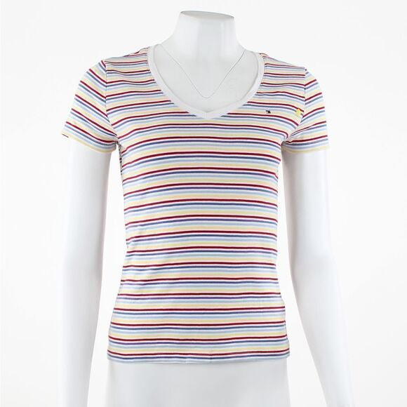 Tommy Hilfiger  Cotton Striped T shirt - Picture 1 of 6